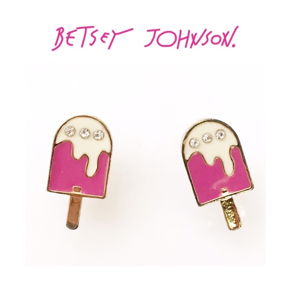 Betsey Johnson Jewelry - Betsey Johnson Pink Popsicle Stud Earrings